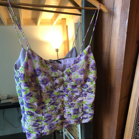 Zara Floral top - Picture 1 of 4